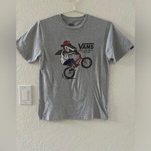 Boy’s Tshirt, Vans, Grey, Crew Neck, Short Sleeve, Size L